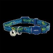 Peacock Print Safety Cat Collar image