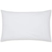 Percale Non Iron White Pillowcase Housewife/Standard X2 image