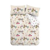 Christmas Town Neutral Duvet Set Single image
