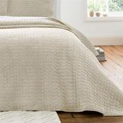 Attica Velvet Bedspread Natural 240X260cm