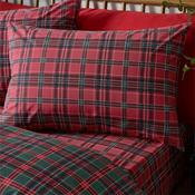 Tartan Check Red/Green Duvet Set Single