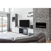 Ignite 34" Prism Optiflame Inset Electirc Fire 1-2Kw With Crystal Fuel Bed