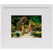 Gate Of New Beginnings White Framed Art Print 23X23cm image
