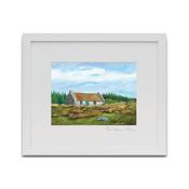 The Home Place White Framed Art Print 33X28cm image