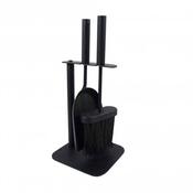 Castle Living Upright Hearth Tidy Black