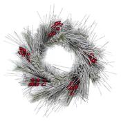 Frosty Wreath &amp; Red Berries 80Cm image