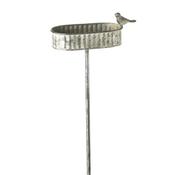 Metal Bird Bath With Stake 51Cm