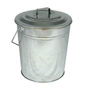 De Vielle Coal Tub &amp; Lid Galvanised