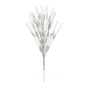 Premier Silver Beaded Glitter Burst Spray 43Cm