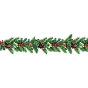 Premier Champagne Glitter Berry Garland With Cones 1.8M image