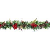 Premier 180Cm Poinsettia Garland image