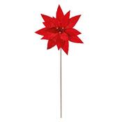Premier Red Poinsettia Flower On Stem 60Cm image