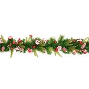 Premier Candy Cane Garland And Cones 1.8M image