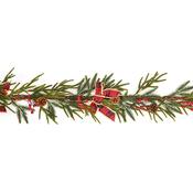 Premier Natural Touch Garland With Ribbon And Red Berry 1.8M image