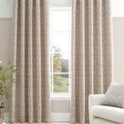 Chenille Leaves Natural Curtains Eyelet 90X90 image