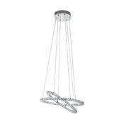 Varrazo Pendant Light Chrome Crystal Led image