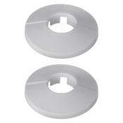 Easi Plumb 2 Pce 0.5" White Pipe Hole Trims