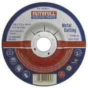 Faithfull Metal Grinding Disc Depressed Centre 115 X 6.5 X 22Mm image