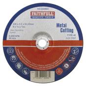 Faithfull Depressed Centre Metal Cutting Disc 230 X 3.2 X 22.23Mm