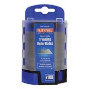 Faithfull Heavy Duty Trimming Knife Blades 100Pce image