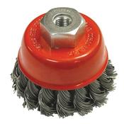 Faithfull Wire Cup Brush Twist Knot 65Mm M14x2 0.50Mm Steel Wire