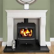 Waterford Stanley Fern Eco Multifuel Boiler Stove 15.5Kw Matt Black