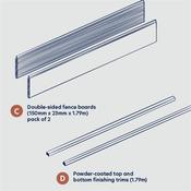 Guardian Composite Top/Bottom Trim Brown 1 Of Each Including Screw