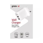 Groov-E Dual Usb-A Mains Charger 12W image