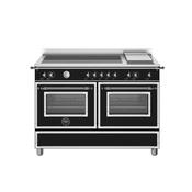 Bertazzoni Heritage Induction Double Oven With Griddle Black 120Cm image
