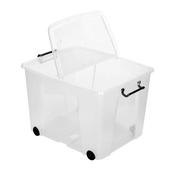 Smart Storage Box With Wheels 75L