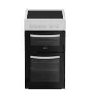 Indesit 50Cm Electric Cooker Twin Cavity White image