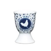 Porcelain Egg Cup Traditional Hen Blue image