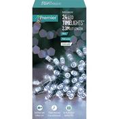 Premier 24 White Led Timelights Battery
