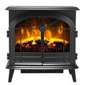 Dimplex Lecford Log Effect Electric Stove Matt Black image