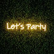 Premier Led Lets Party Neon Wall Sign 42Cm
