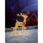 Premier Golden Twist Standing Reindeer 300 Warm White Led 1M image