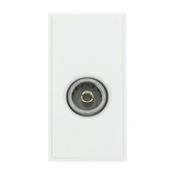 Click New Media Single Female Coax Module White