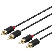 Deltaco 2X Rca To 2X Rca Cable 1M image