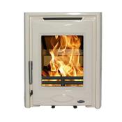 Mazona Portland Inset Multifuel Stove Enamel Cream 5Kw image
