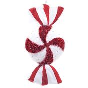 Festive Polyfoam Red White Candy Stripe Hanging Decoration 28Cm