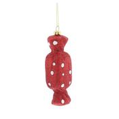 Red And White Glitter Sweet Hanging Decoration 13Cm image