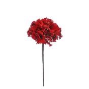 Red Flower Ball Stem 40Cm image