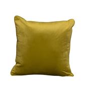Fervor &amp; Hue Cushion Velvet Plain Olive Green 50X50cm