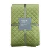 Fervor &amp; Hue Quilted Velvet Throw Moss Green 270X130cm image