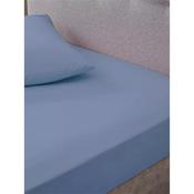 Percale Non Iron Lansfield Blu Deep Fitted Sheet Single image