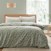 Shadow Leaves Green Quilt Set Double