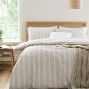 Bianca Ashford Stripe Natural Duvet Set Single