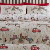 Catherine Lansfield  Christmas Town Neutral Quilt Set Double image