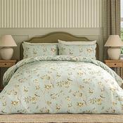 Sanderson Fruit Aviary Double Duvet Set Sage/Ochre