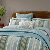 Bedeck Of Belfast Oscar Teal Olive Duvet Set Double image